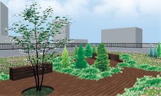中低木の設置イメージ
