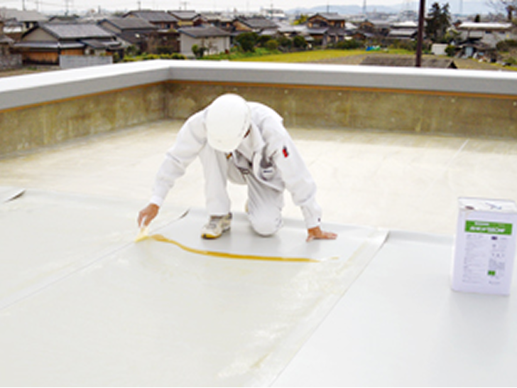 塩ビ樹脂系シート防水システム「リベットルーフ」 | 屋上防水